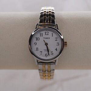 Timex Women’s Indiglo Silver & Gold Expansion Watch